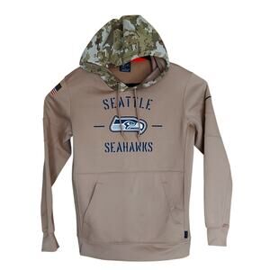 Nike NFL Seattle Seahawks Salute To Service On Field Dri-Fit Men's Hoodie Size M